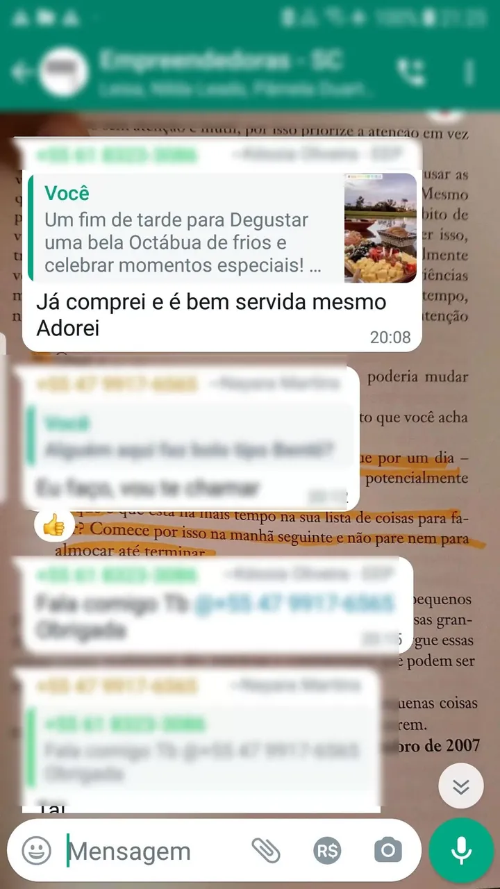 Cliente elogia a tábua: "Já comprei e é bem servida mesmo. Adorei"